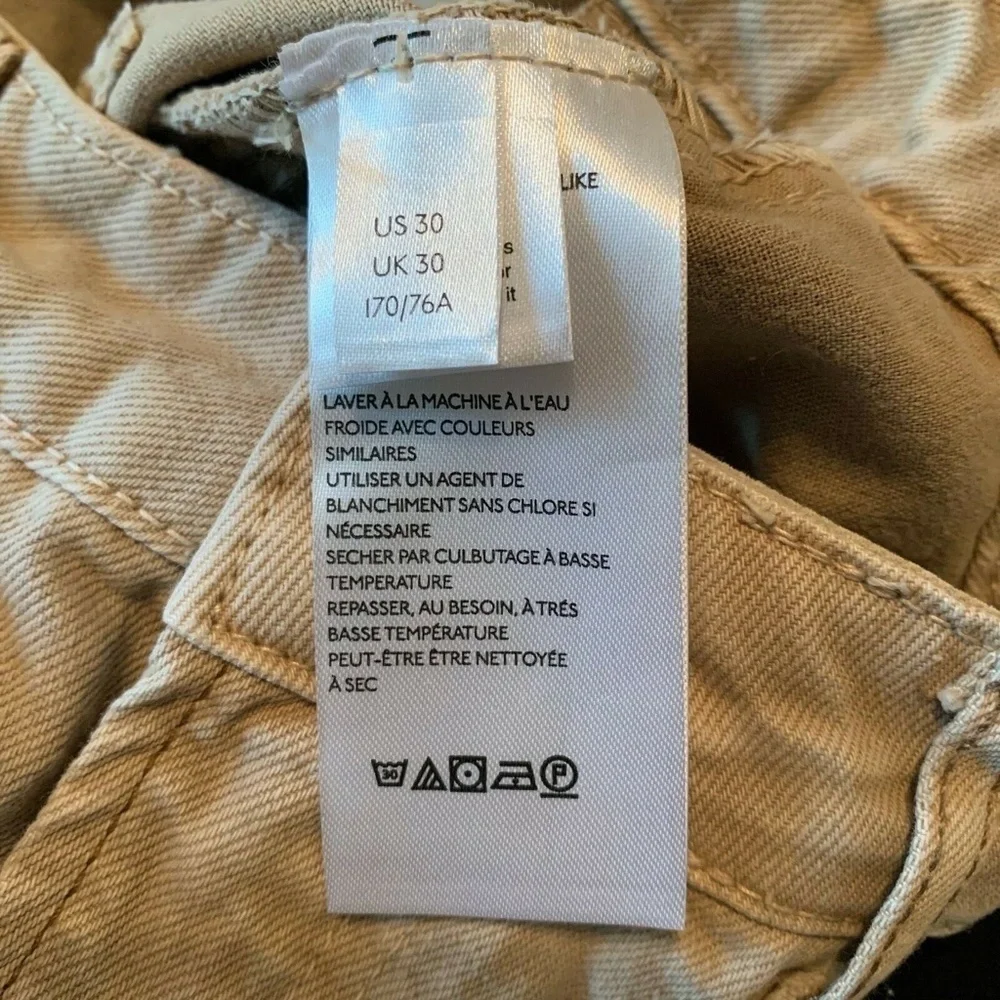 We the Free Free People Dakota Straight Leg Jeans Women 30 Cafe Au Lait Beige - Picture 6 of 8